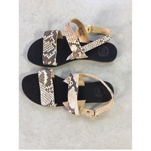 ATP Atelier Snakeskin Sandals